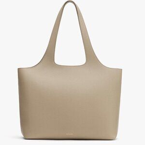 Cuyana System Zipper Tote 16-inch in Stone Pebble Leather
